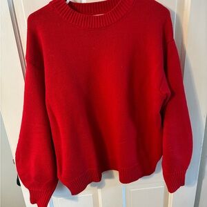 Jessica Simpson Vibrant Red Crew Neck Sweater